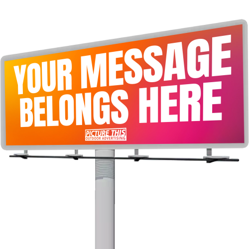 message belong here billboard extended pole